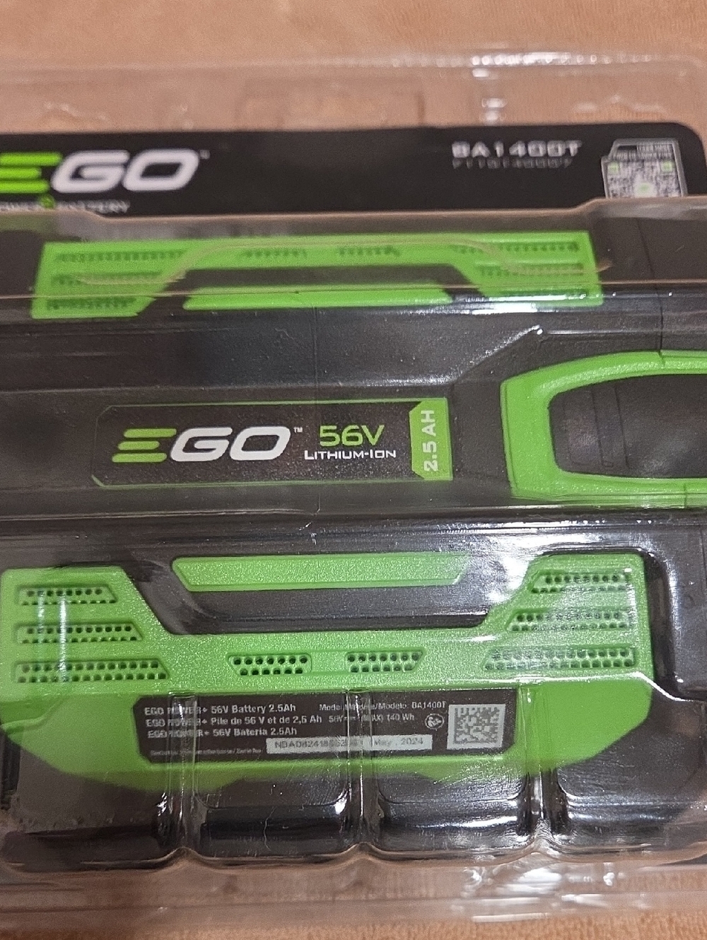 EGO 56V 2.5Ah Lithium Battery Pack Only NEW - Picture 4 of 8